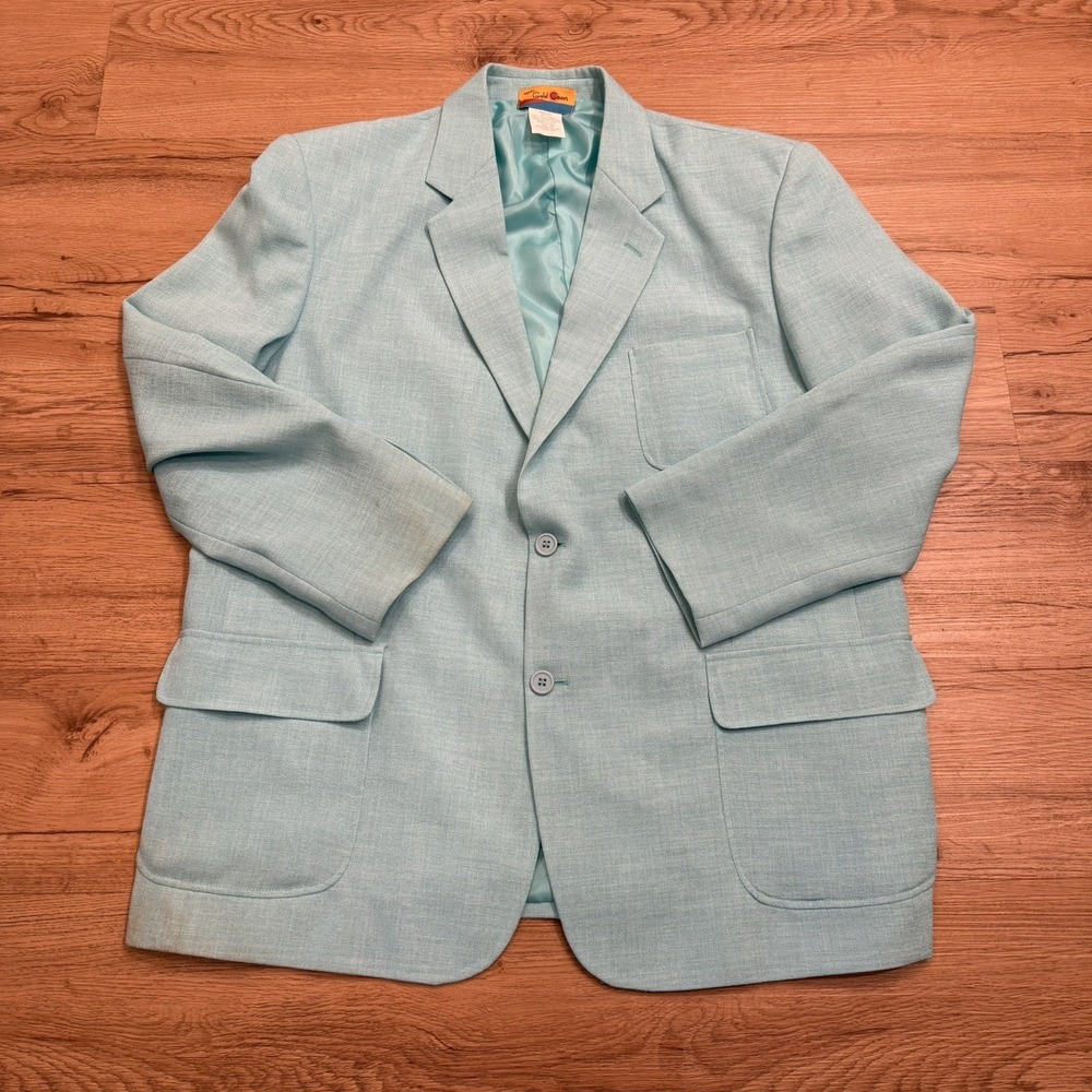 Habands‎ Gold Coast 46R Light Blue Mens Blazer Suit Jacket Sport Coat